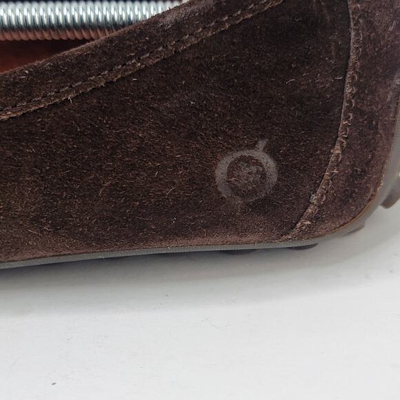 Born Kasa 11M Brown Suede Loafer Slip On Moccasins Rubber Sole Comfort Casual - Picture 4 of 12